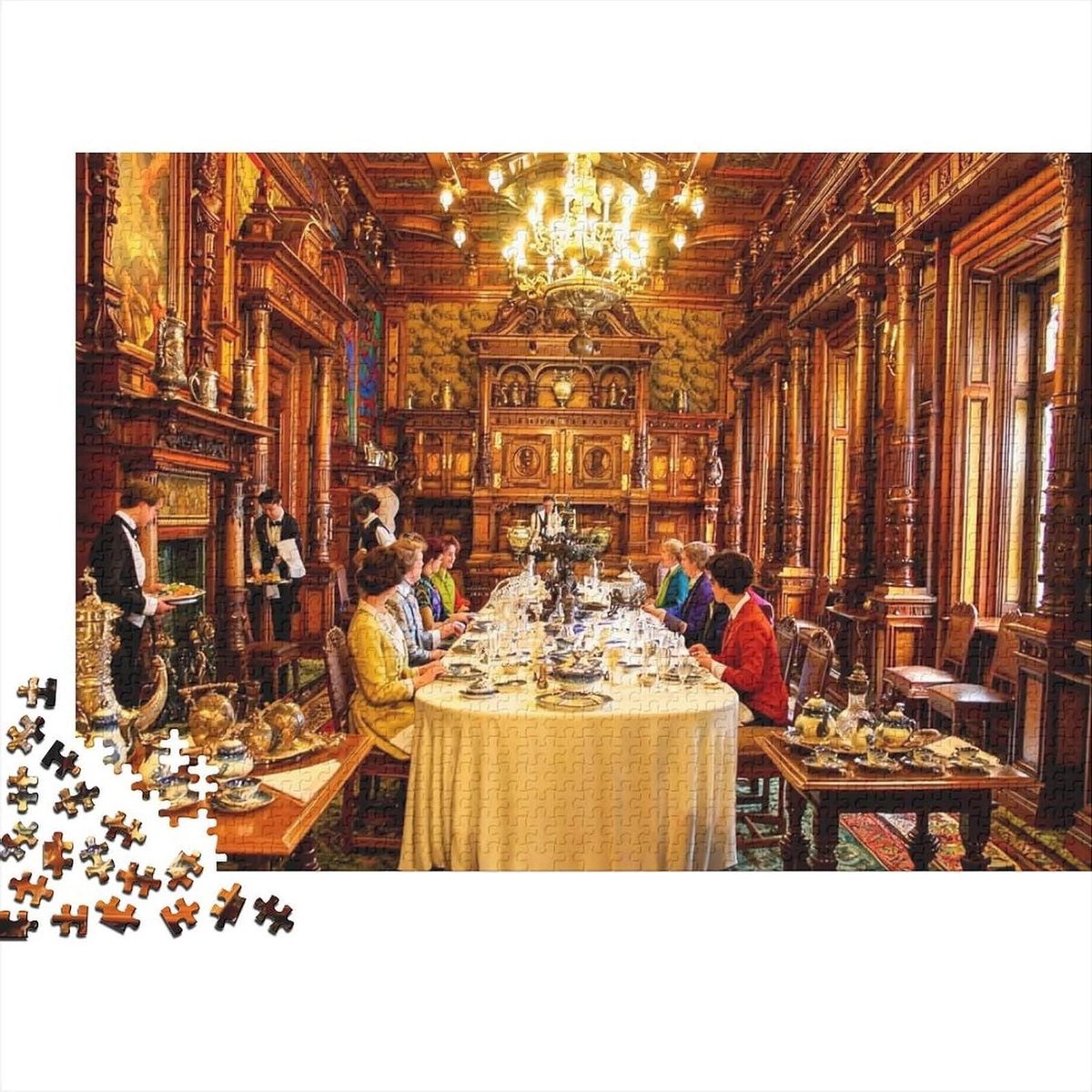 Puzzel 1000 Stukjes - Jigsaw Puzzel Legpuzzel - Ontspanning Thuis - Recyclebaar Materiaal - 38 x 26 cm - Grand Hall