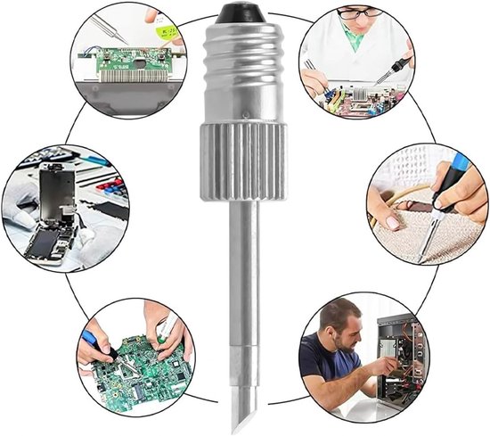 Set van 3 Messing Loodtips voor USB Loodijzer - Solderen, Lassen en Repareren met E10 Interface — afbeelding 3