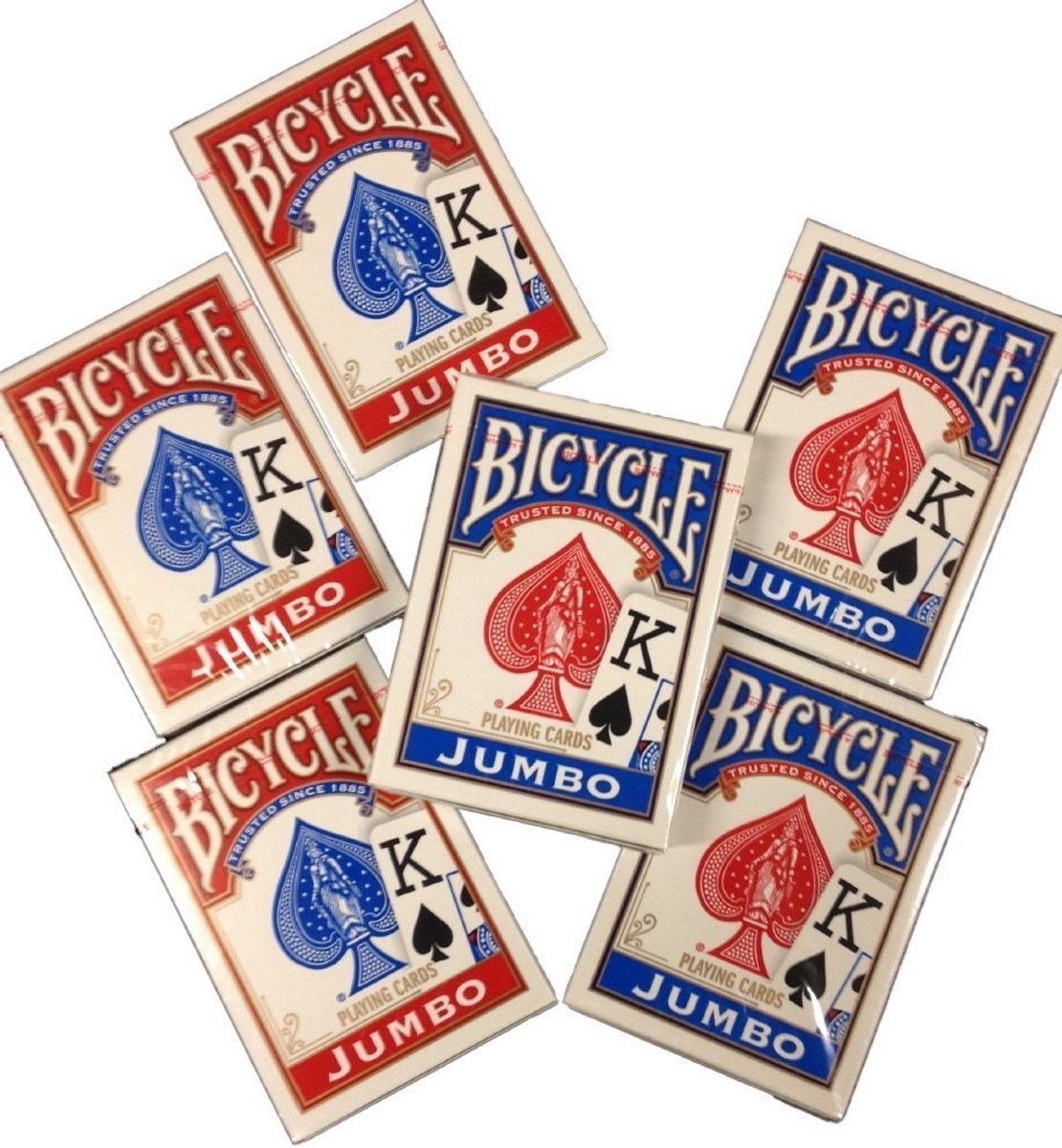 Omgoods - Bicycle Jumbo Index Speelkaarten - 6 Decks