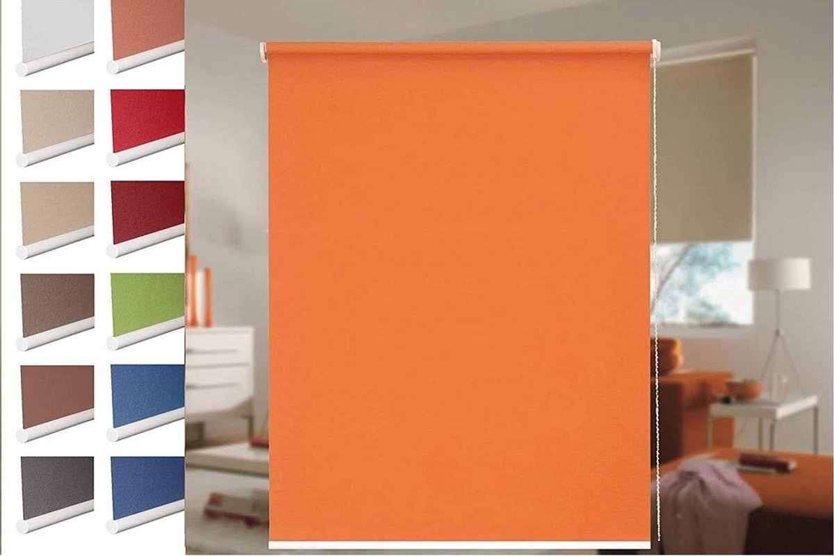 Omgoods - Sunlines Rolgordijn met Zijkoord - Made in Germany, Chocolade