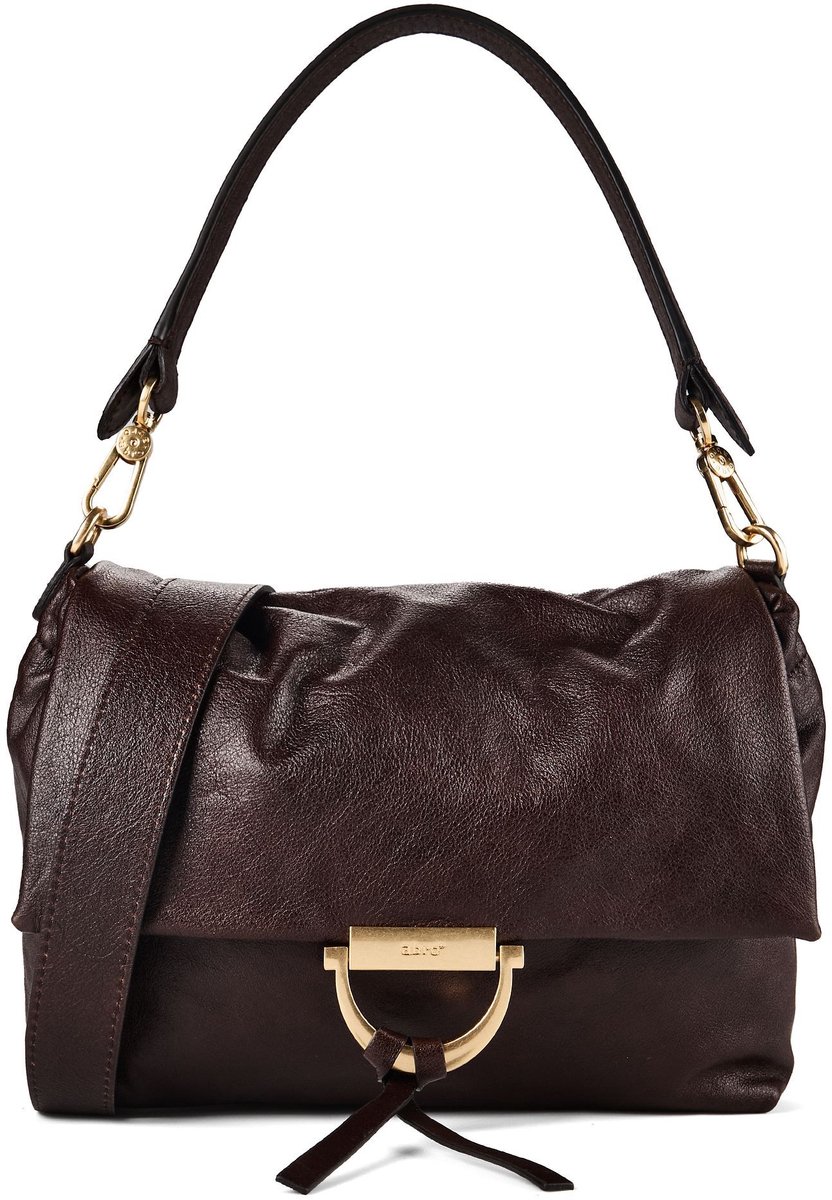 abro Leren schoudertas Leather Athene Washed Temi Shoulder Bag Caramel / Cognac donkerbruin