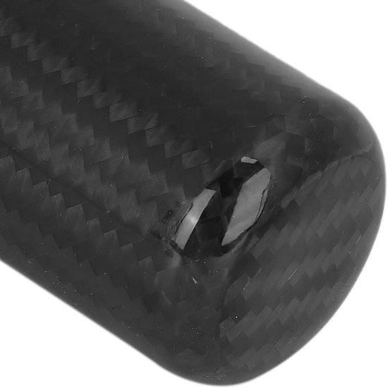 Versnellingspook - Schakelknop - Auto Interieur - Koolstofvezel Stijl - 9x4 cm - Zwart — afbeelding 3