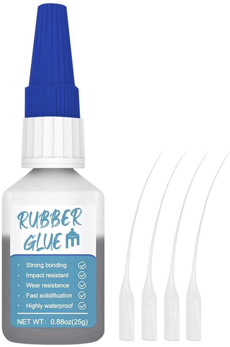 SnelShoppen - 25g Rubber Lijm, Extra Sterk en Waterdicht, Rubber Gelijmde Verbinding, Voor Rubberproducten, Banden, Riemen, Schoenen, Creatief Werk