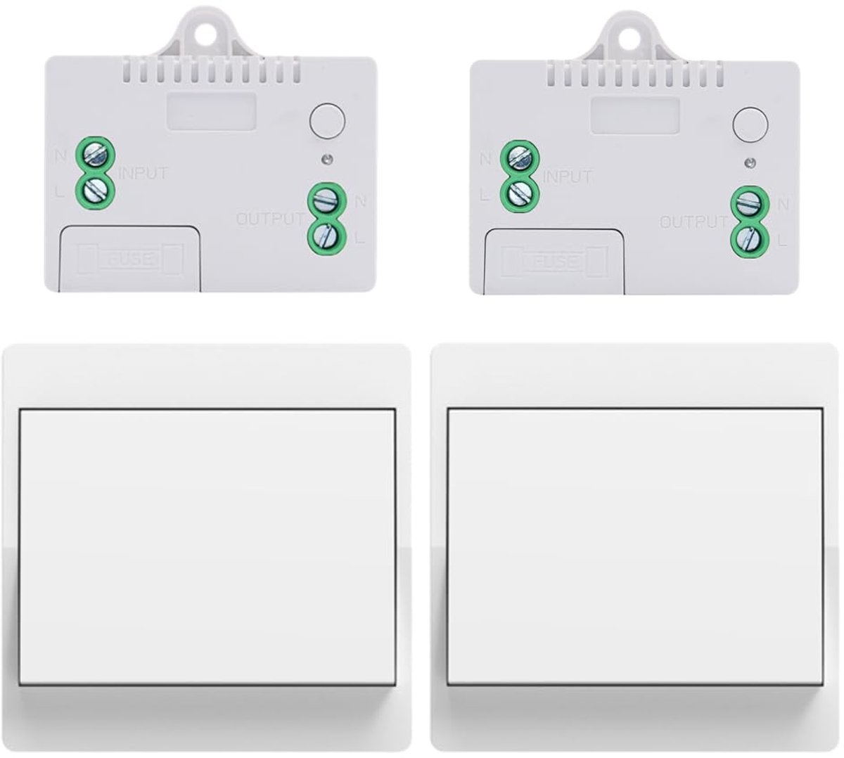 Cerhot draadloze schakelaar set met afstandsbedienin draadloze lichtschakelaar aan uit schakelaar remote kinetische - ShopVlot