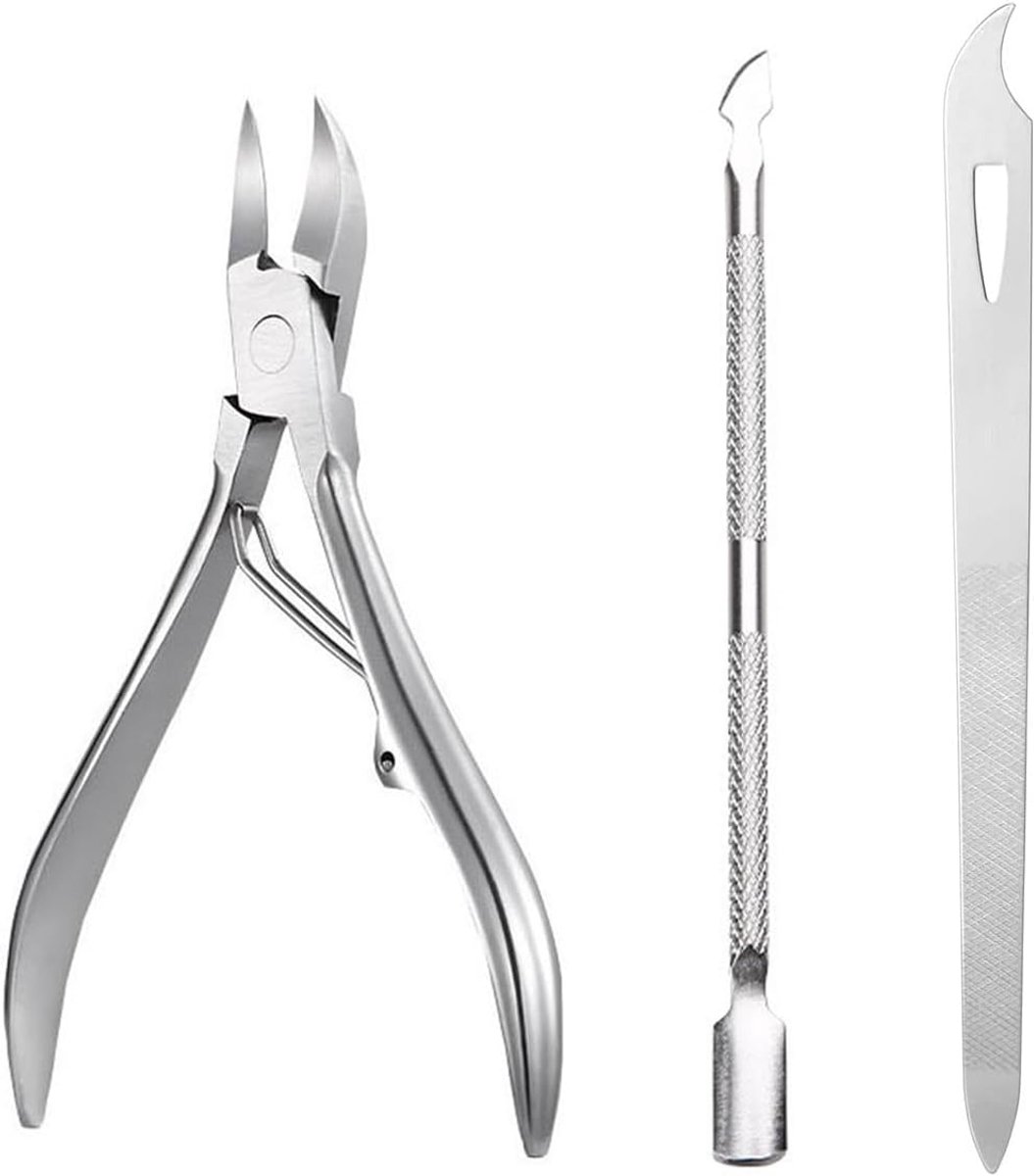 SnelShoppen - Professionele Nagelknippers voor Teennagels, Nagelknippers voor Dikke Nagels, Roestvrijstalen Nagelknippers met Paddestoelen, Multifunct