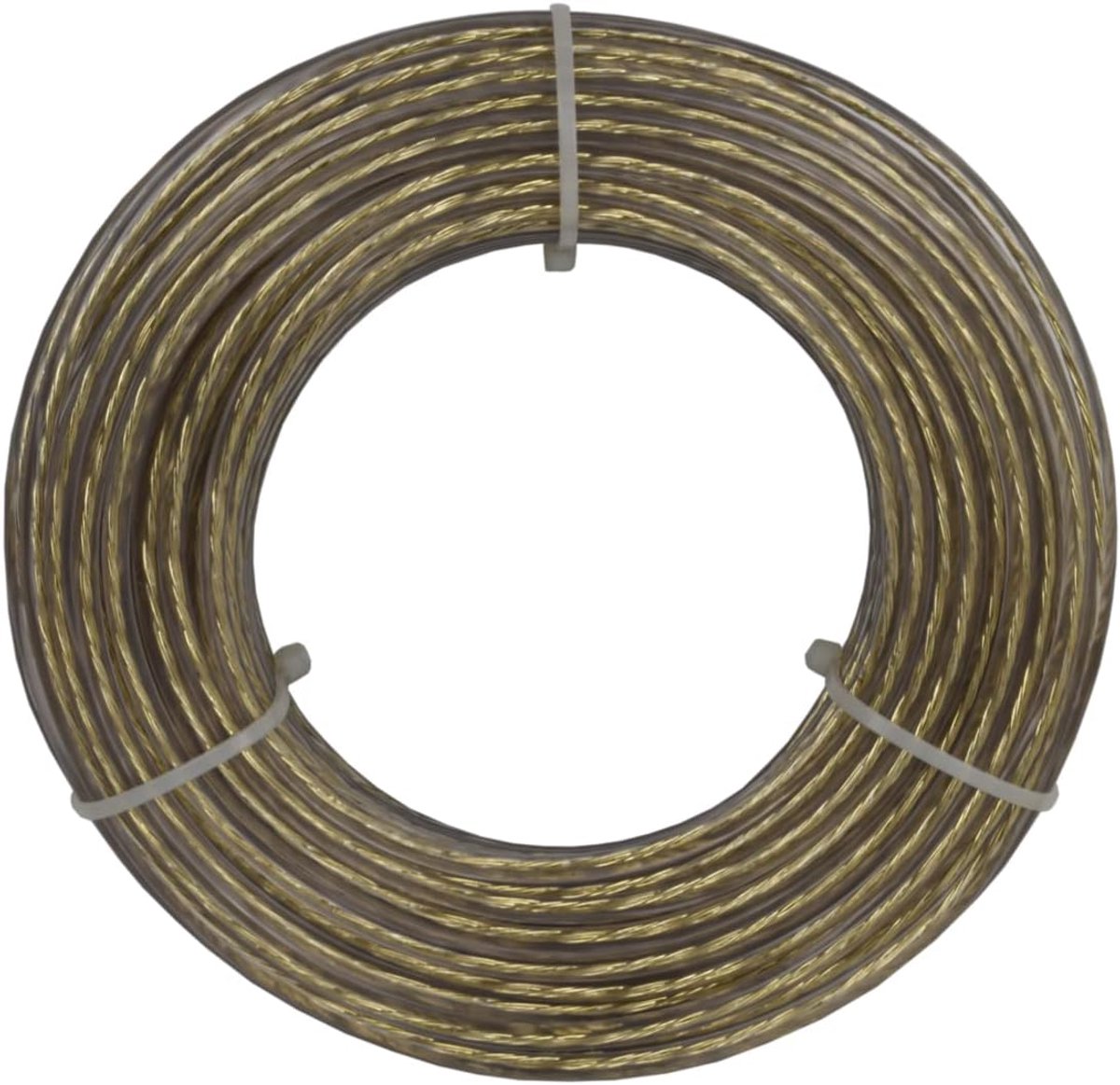 SnelShoppen - Kledinglijn van staal, messing, transparant, 5 mm - 20 m - Sterke waslijn voor tuin, balkon, camping, en huishoudelijk gebruik