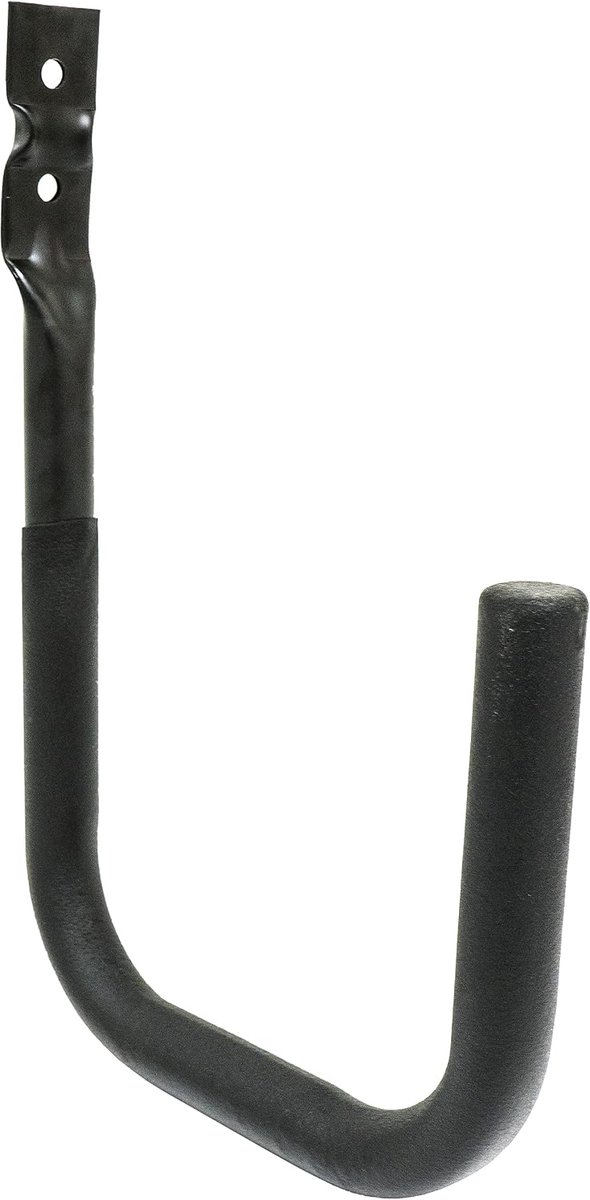 SnelShoppen - Toolhaak Wandbeugel - Gegalvaniseerd Staal - Antislip Rubbercoating - Draagvermogen 30 kg - Ideaal voor Fietsen en Tuingereedschap