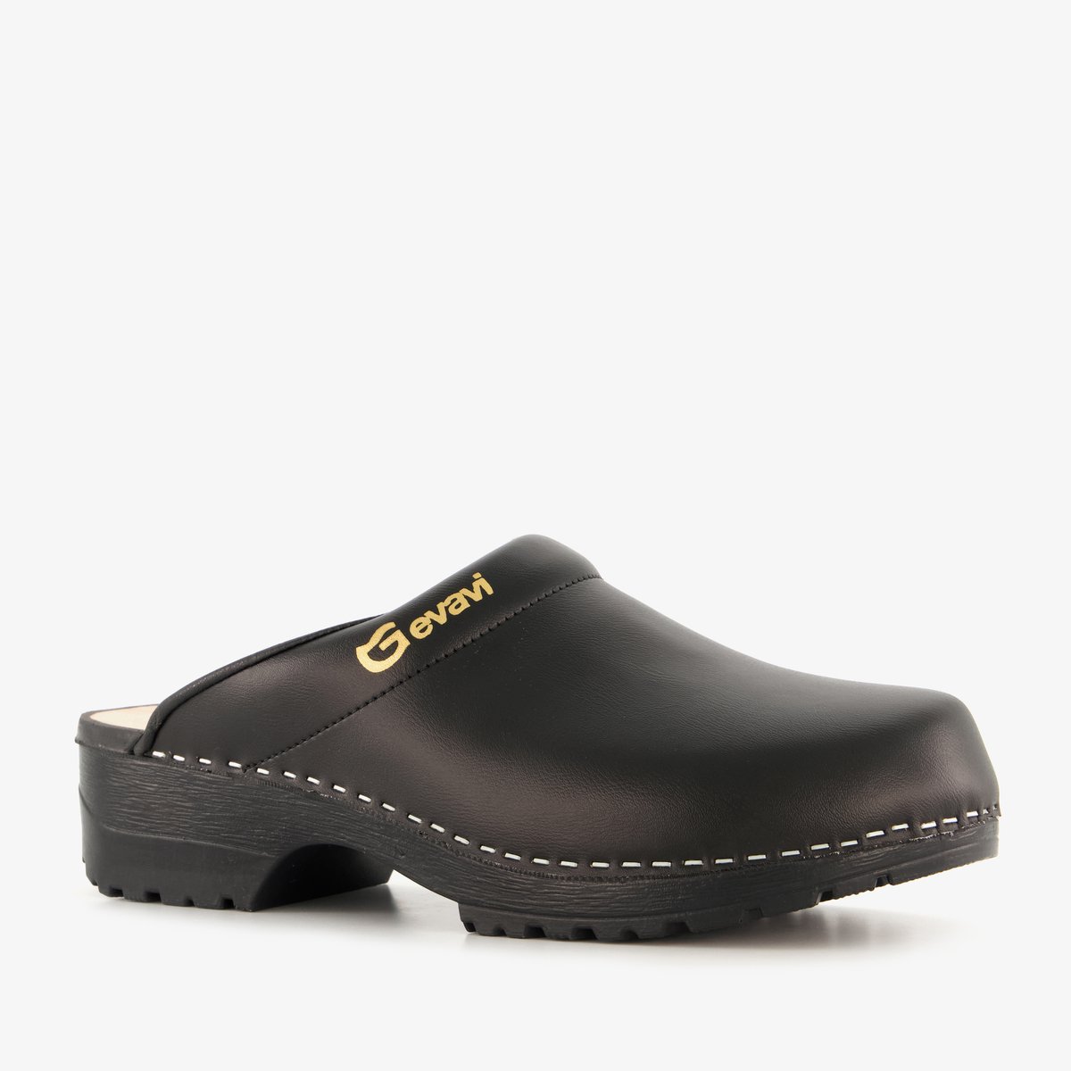Gevavi Miami leren klompen zwart - Maat 40 - Clogs