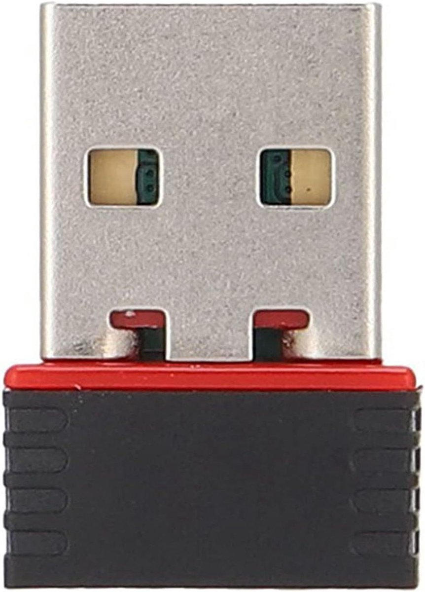 USB WiFi Adapter - Draadloze Netwerkkaart - Internet Verbinding - Compact Mini Ontwerp - 150 Mbps Snelheid - Zwart