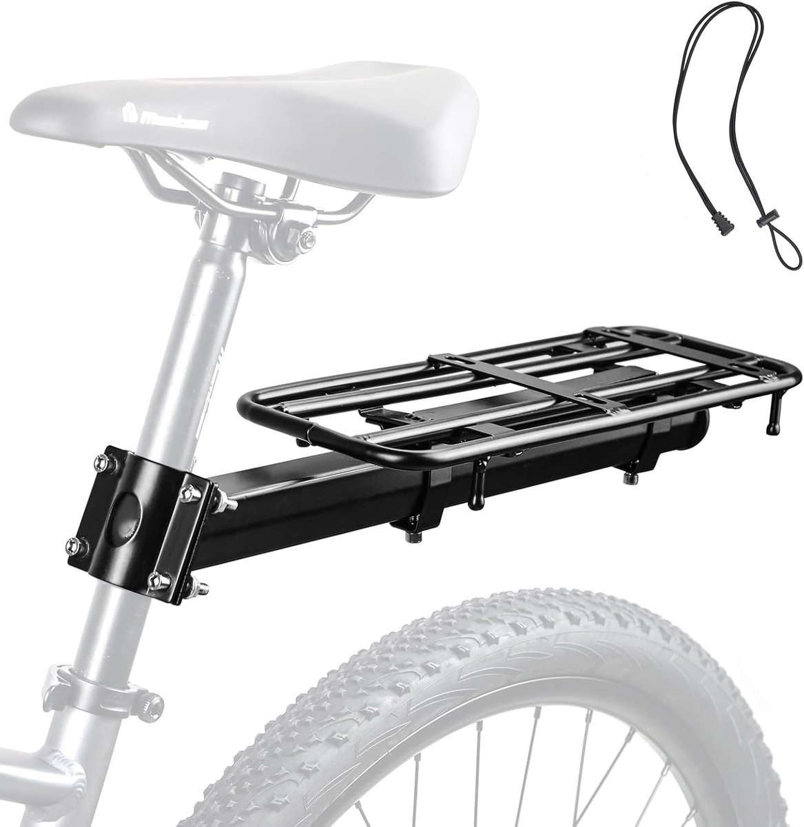 Bagagedrager voor Fiets - Aluminium - 15 kg Capaciteit - Verstelbaar 22-29 Inch