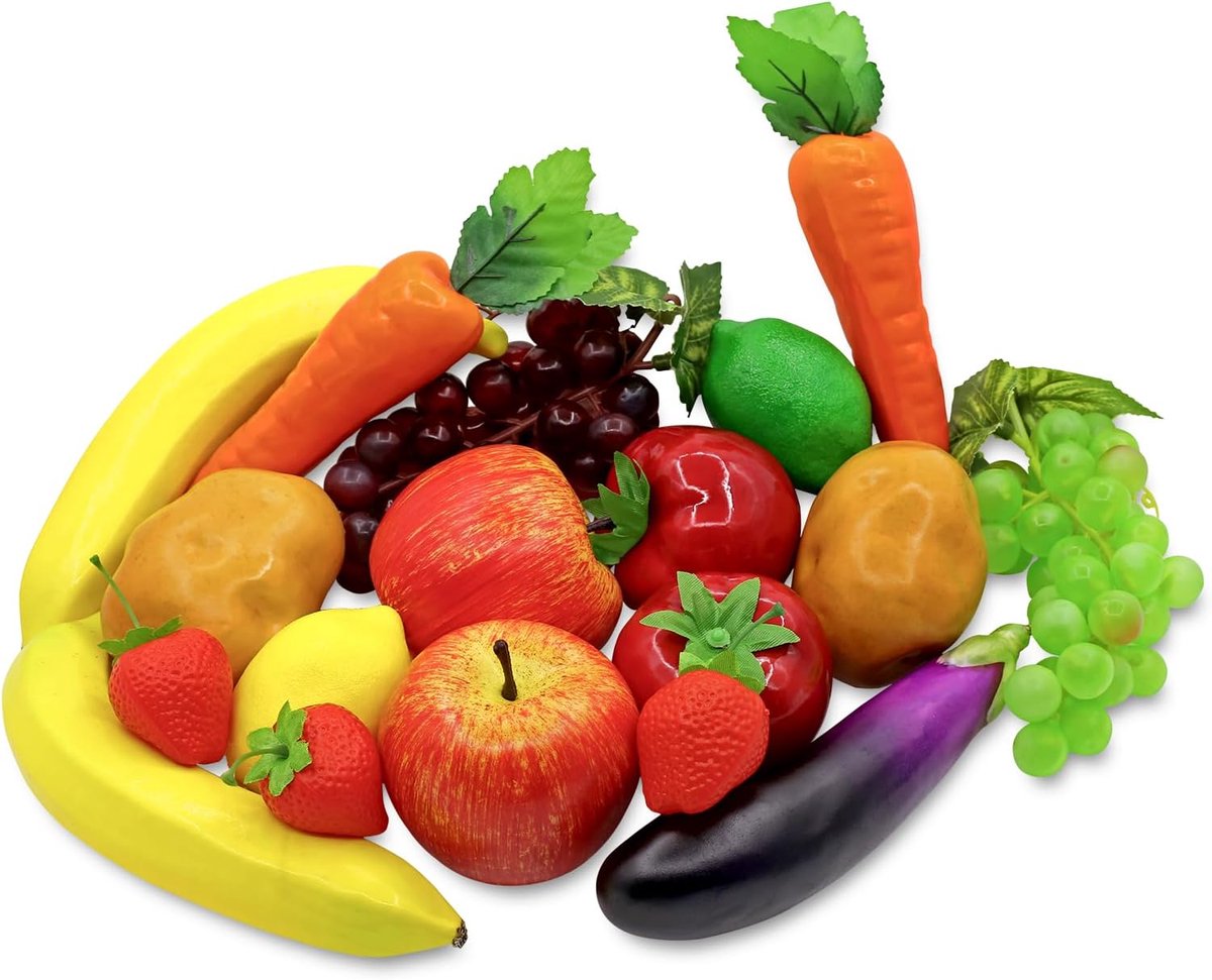 18 Stks Nep Fruit Groenten Realistische Kunstmatige Frutis Schuim