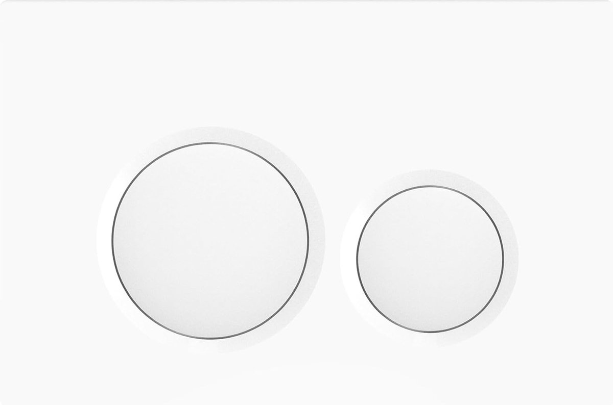 mat zwart, compatibel met Geberit Sigma UP 320, 1 stuk (wit glanzend)