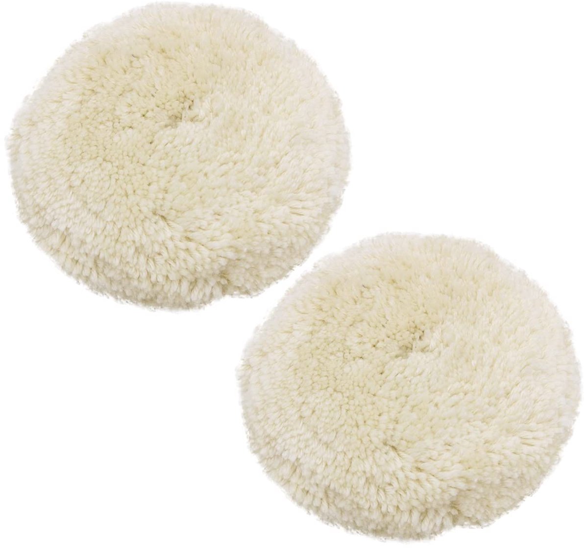 2-Pack Wol Polijstpads 180mm 7 Inch Haak-en-lus Auto Polijstset