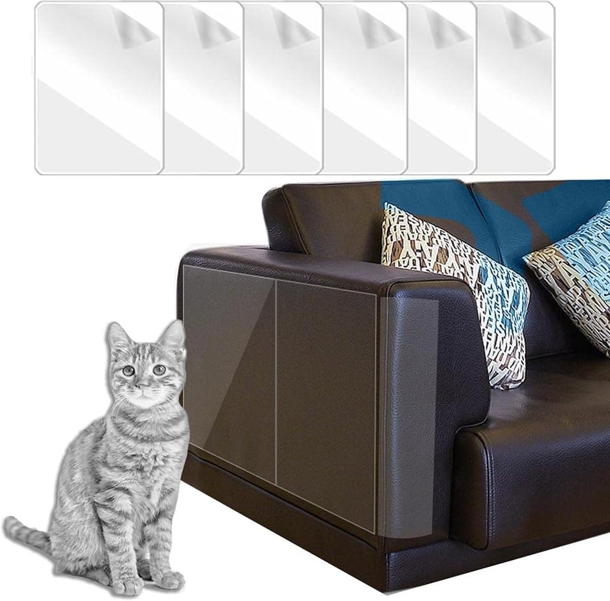 Krasbescherming voor katten, 6 stuks, anti-kras-meubelbescherming