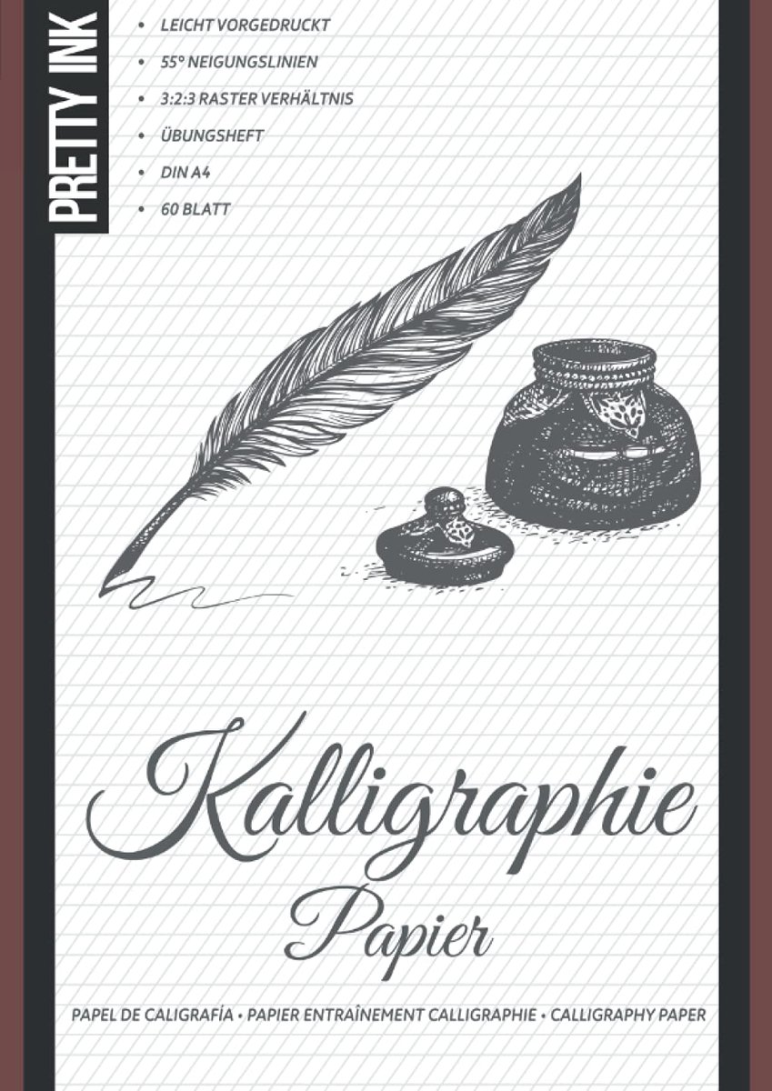 Kalligrafie papier A4 - 60 blad - gelinieerd 3:2:3 verhouding - ideaal voor handlettering - SnelShoppen
