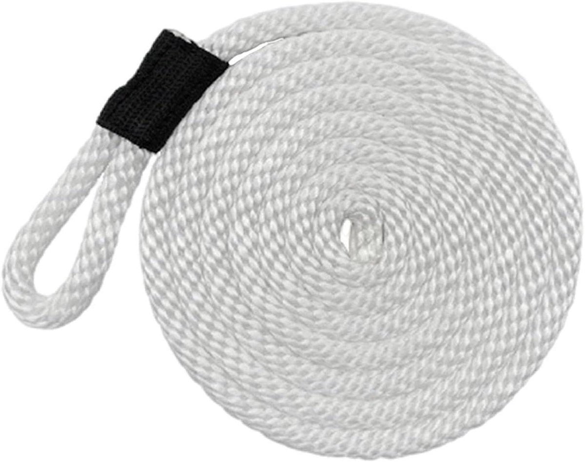 Aanlegtouw boot - Aanleglijn bootlijn - Veilig aanmeren - Sterk nylon materiaal - 2 meter 95 mm - Wit