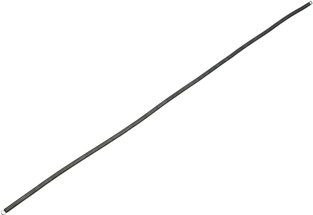 sourcing map Trekveer, spanveer, verlengveren, 0,3 mm draad, 3 mm OD, 300 mm vrije lengte stalen veer, kleine dubbele haak