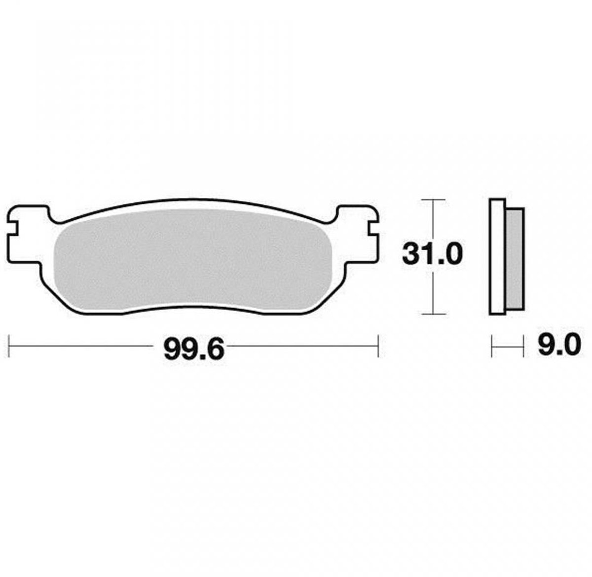 Plaquette de frein Brembo pour scooter MBK 250 Skyliner 2000 à 2002 07043XS Neuf
