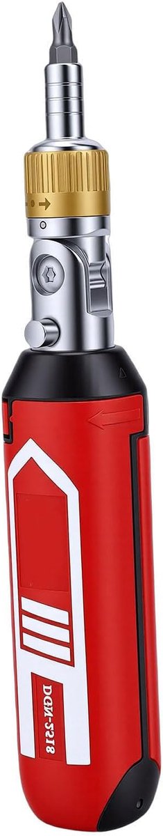 Ratelschroevendraaier Set - Multitool Schroevendraaier - Huisonderhoud Reparatie - 180 Graden Roterende Kop - 14 Delig - Rood
