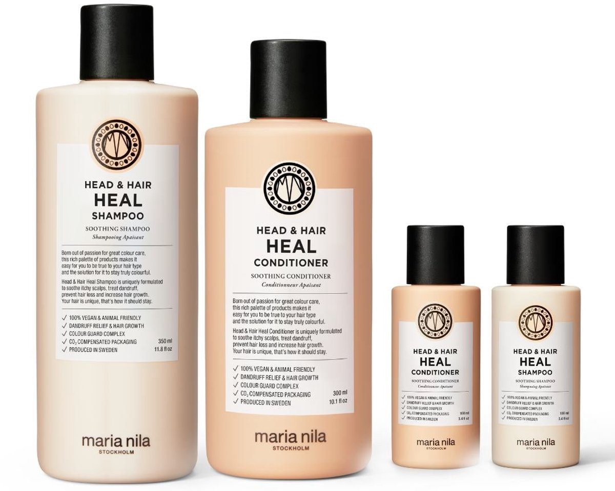 Maria Nila - Heal Shampoo & Conditioner Set 350+300+100+100ml