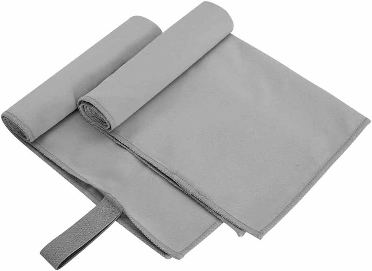 Sporthanddoeken - Droogdoek Sauna - Sporten Fitness - Sneldrogend Absorberend - 50 x 30 cm - Donkergrijs
