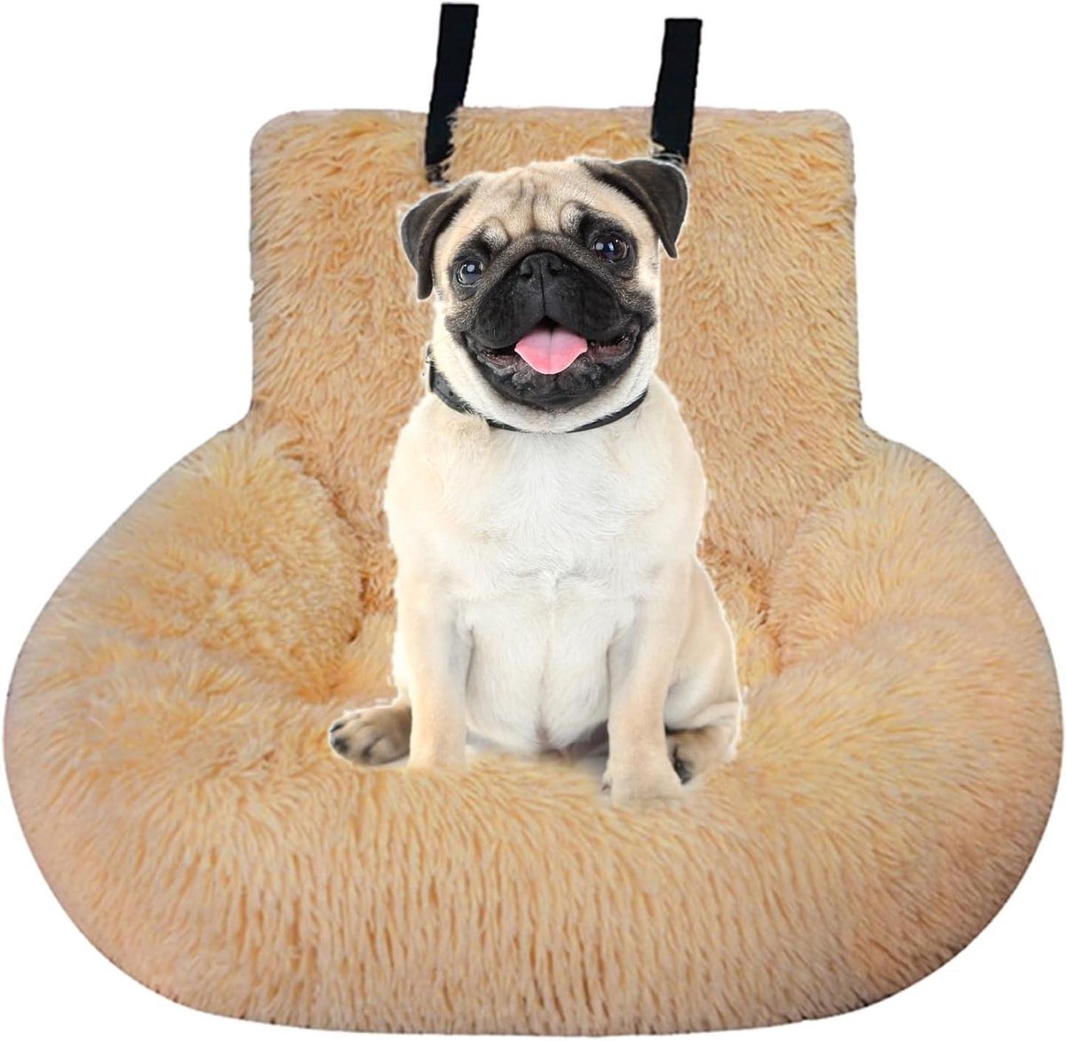 Hondenautostoel - Autobanken Honden - Veilig Reizen - Afneembare Hoes - 30 x 25 x 17 cm - Abrikoos