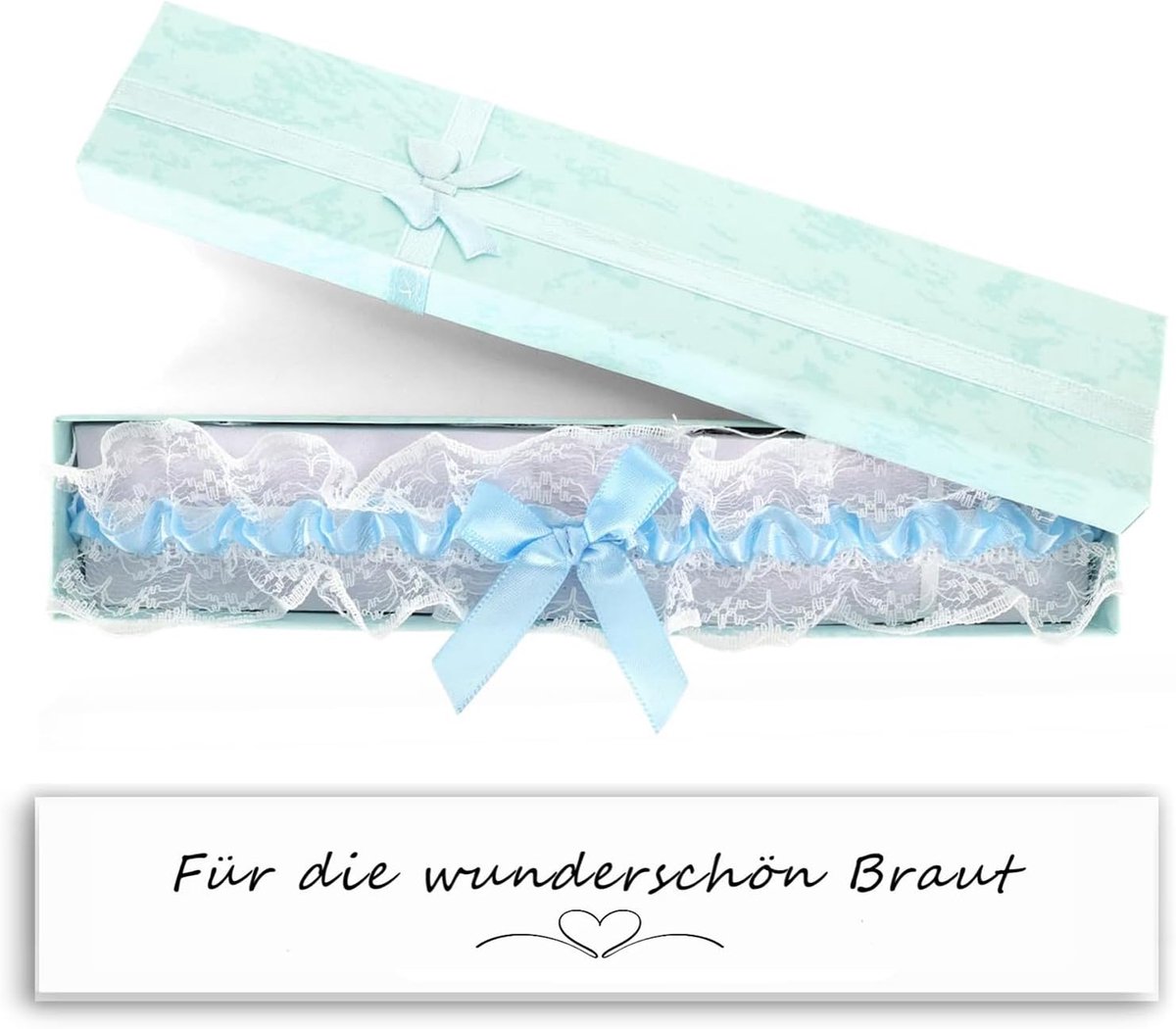 kousenband voor de bruid – elegante dijen kanten kousenband als