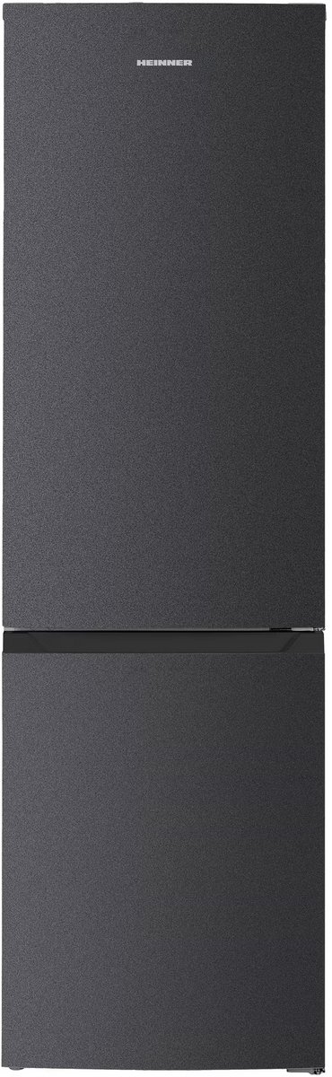Heinner HCNF-HM253INVDGD Koel-vriescombinatie – 253 L – No Frost – Inverter Compressor – Energieklasse D – Instelbare Thermostaat – LED-verlichting – Antracietgrijs – 5 Jaar Garantie