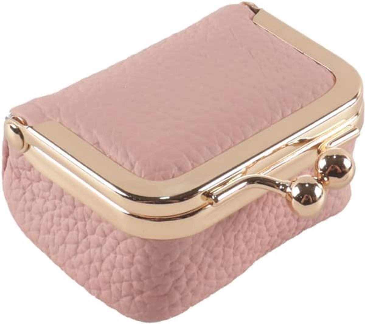 Mini sieraden reistasje - Een portemonneetje met drukknoopsluiting, perfect voor het opbergen van ringen, kettingen, oorbellen en armbanden - Het perfecte cadeau voor vrouwen en meisjes - Gemaakt van echt leer.