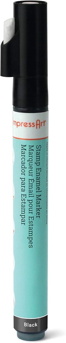 SnelShoppen - Permanente Marker Stift 14 cm - Zwart - Ideaal voor Stempels en Embosseren - Kleur, Kunst, Creatief, Knutselen - Perfect voor Feest, Keu