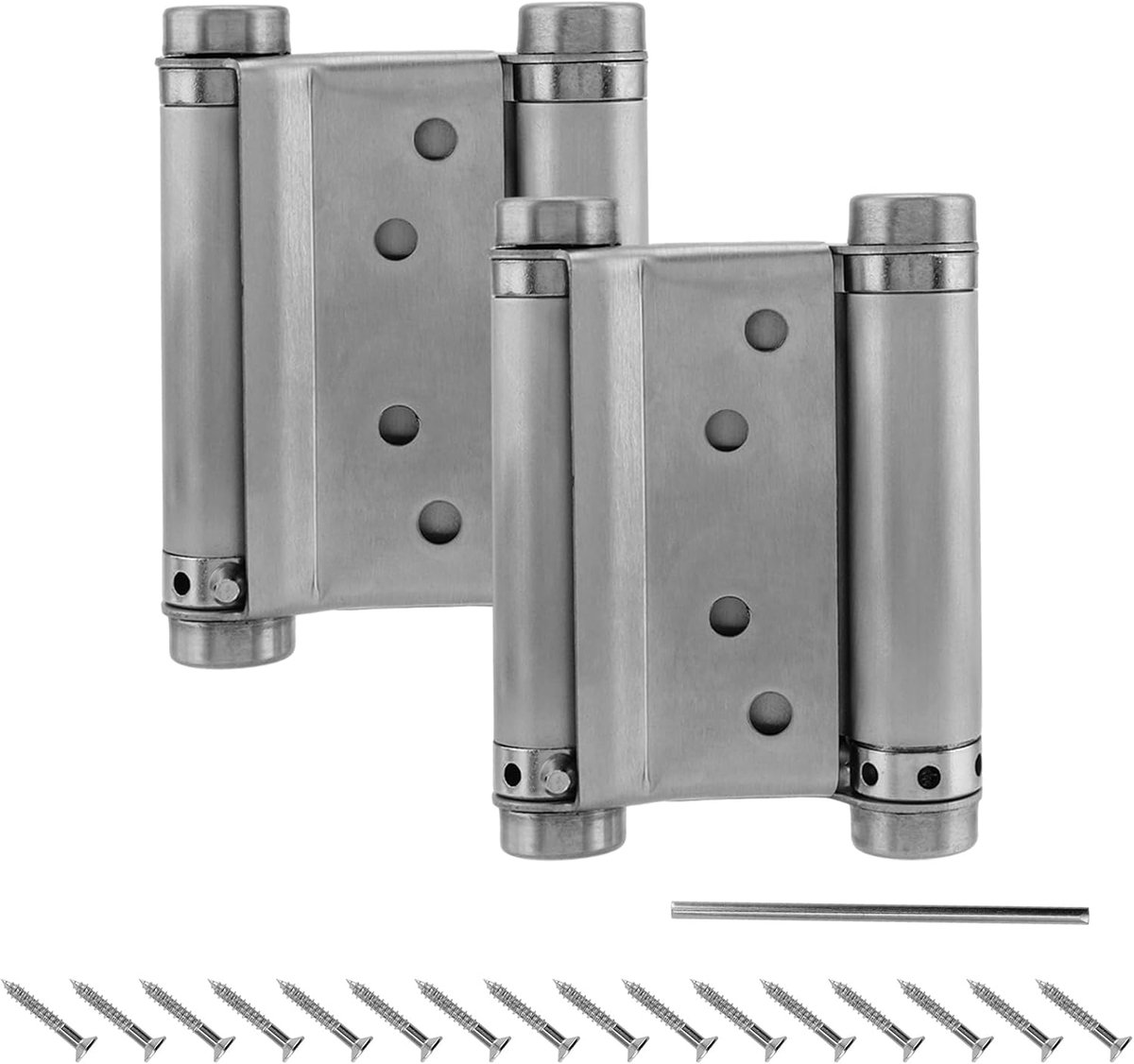 Pendeldeurscharnier, 2 stuks, roestvrij staal, 68 mm, draaideurband