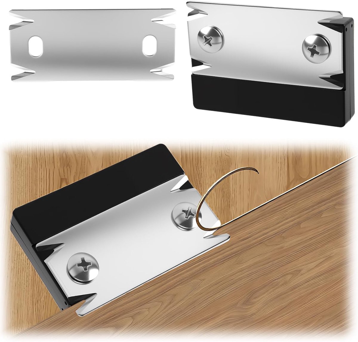 hout, randsnijder, omlijmer, fineerrandsnijder met 1 reservelemmet, mini-handschaaf voor hout, pvc, ABS, houtbewerking, antislip, eenhandschaaf (zwart)