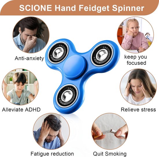 Fidget Spinner 1 stuk, coole spinners voor kids en volwassenen — afbeelding 3