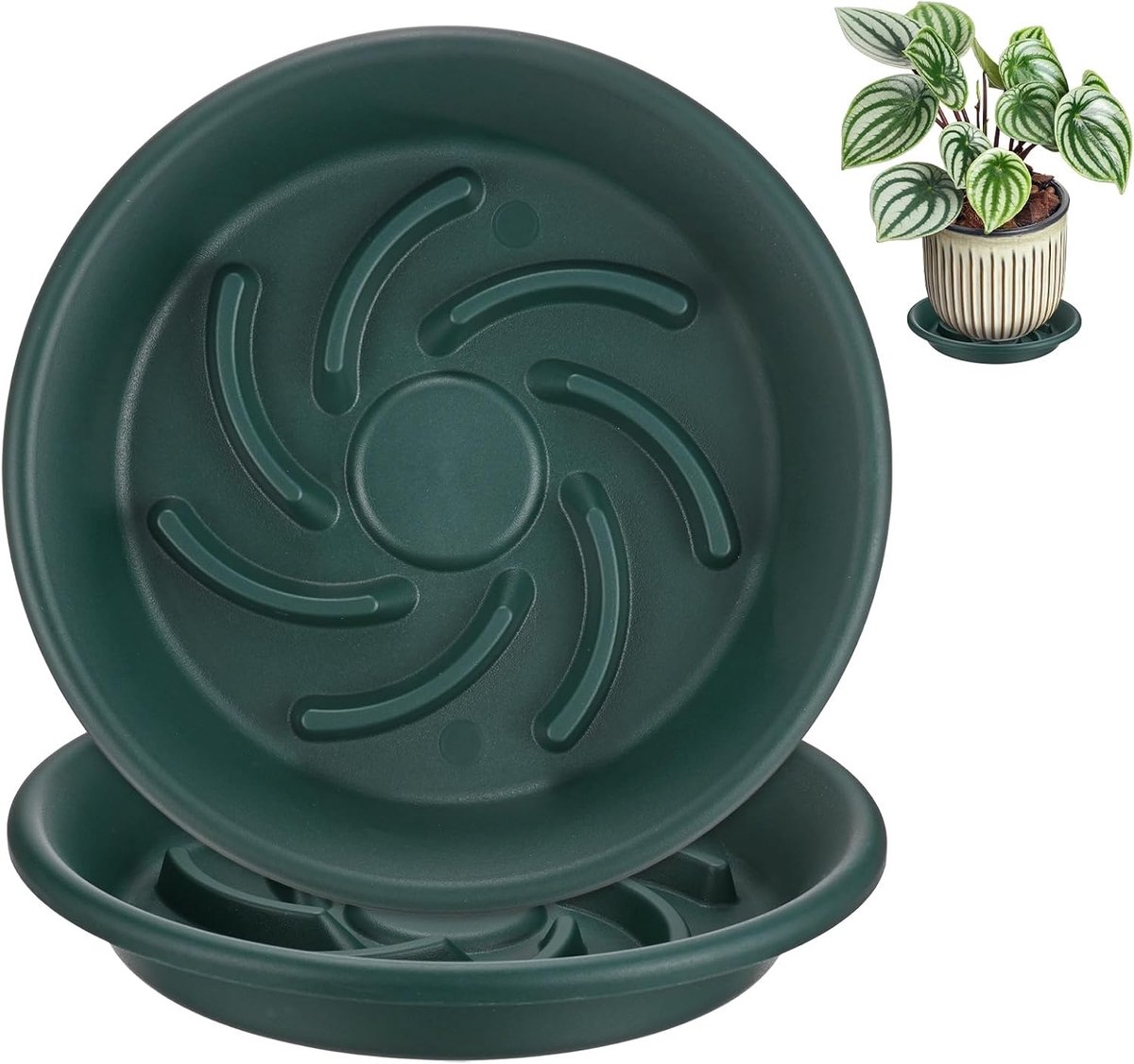 Schotels, 6,3 inch Id anti-rot wortel hars bloempot plantenschotels