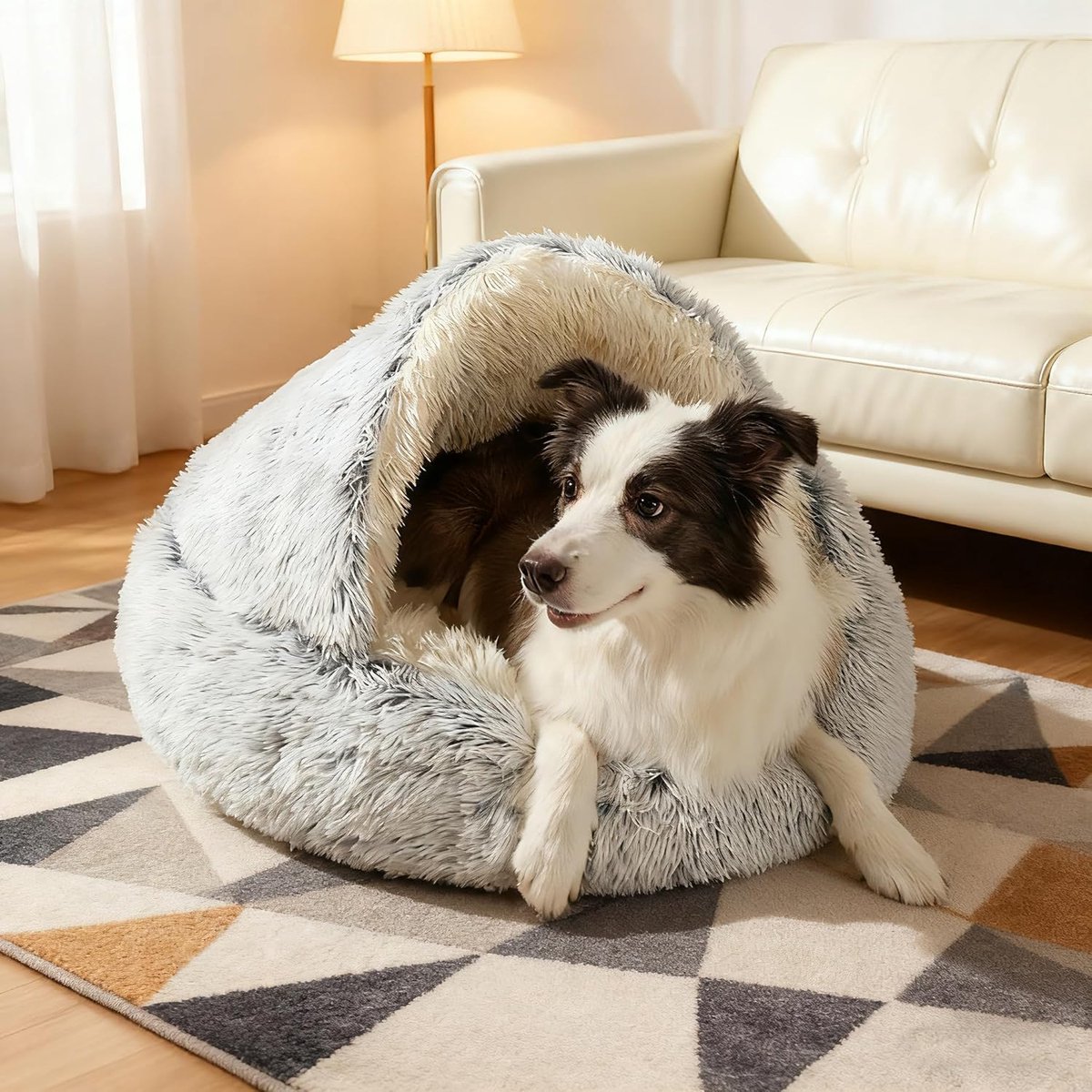 hondenbed schelpvorm 60cm kattenbed Warm dierenbed Huisdierenbed