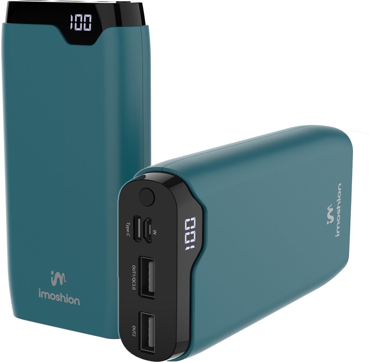 imoshion Powerbank 20000 mAh Snellader Groen