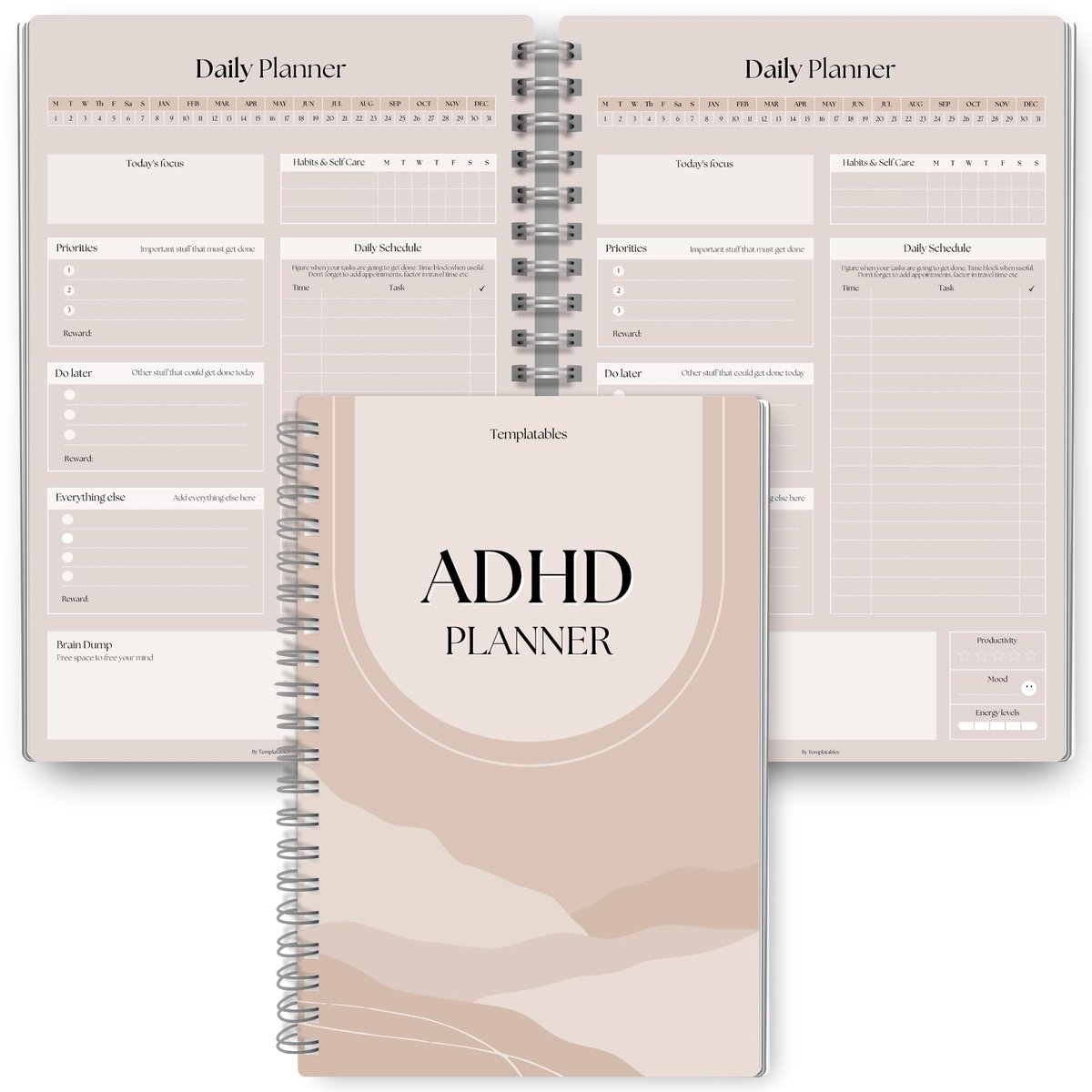 Omgoods - ADHD Dagelijkse Planner voor Neurodivergente Volwassenen