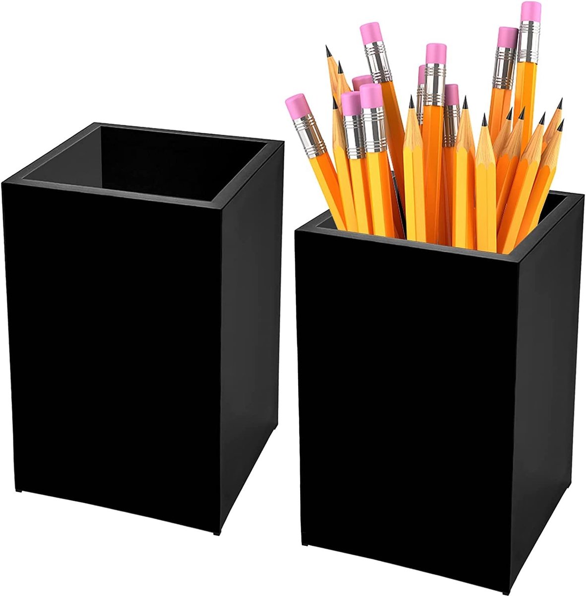 Omgoods - Set van 2 Acryl Pennenhouder - Desktop Organizer voor Kantoor en School