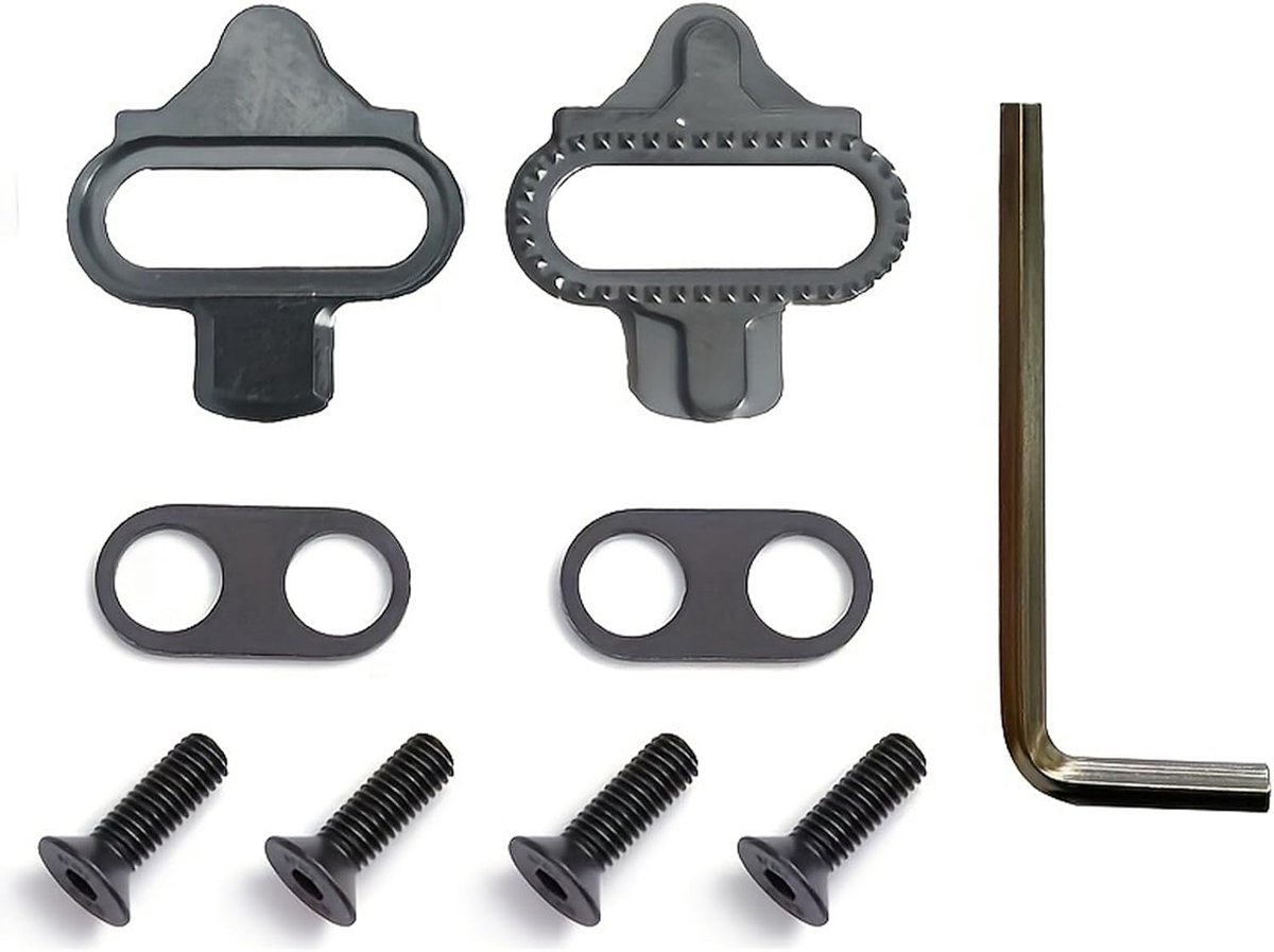 SPD Cleats voor Fietsschoenen met Shimano Systeem voor Racefiets, MTB en Indoor Cycling - Antislip Schoenplaatset
