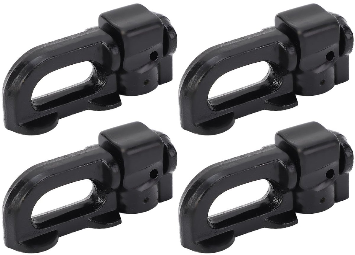 Omgoods - 4 Stuks L-Rail met Dubbele Pennen - Bevestigingsaccessoires voor Vrachtwagens