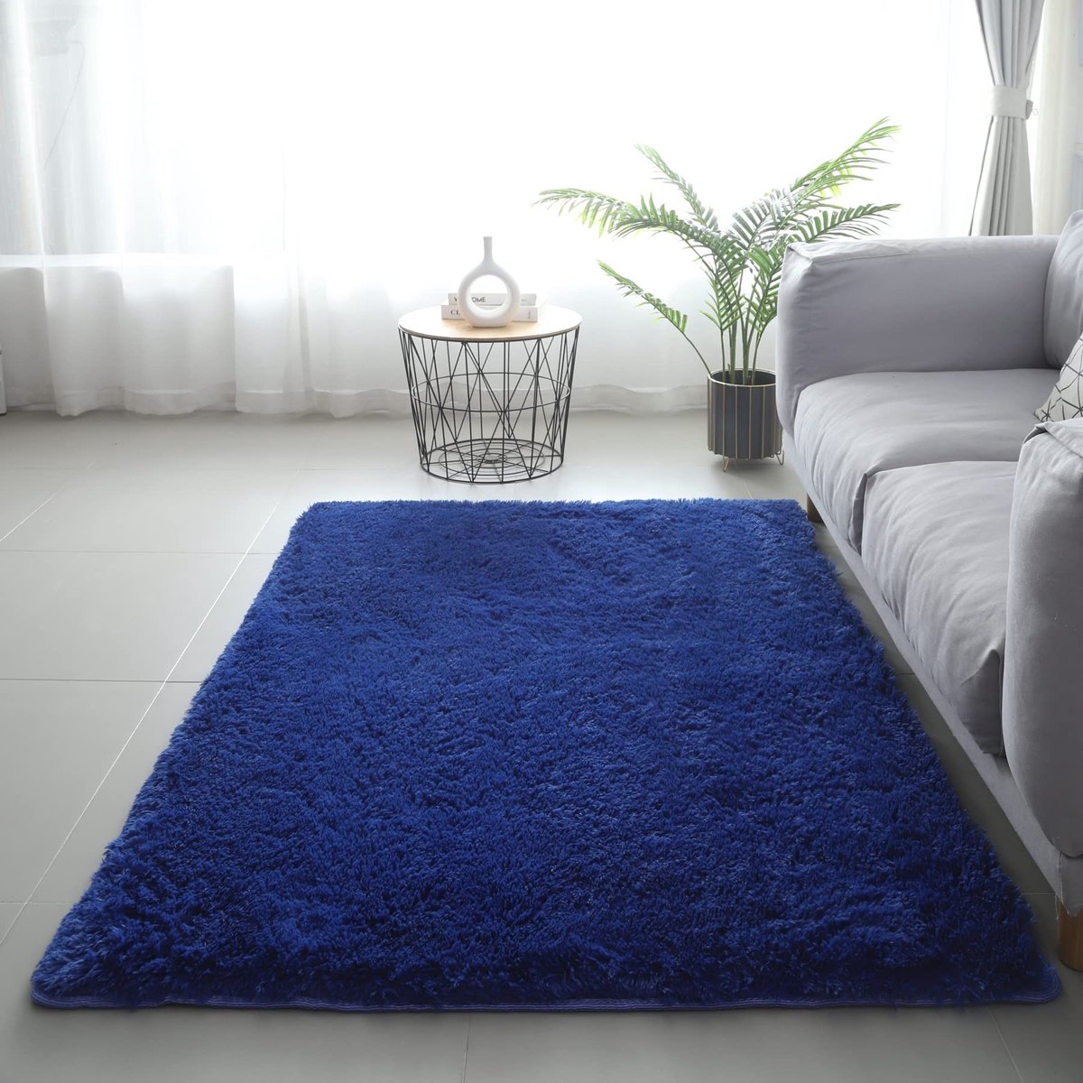 Omgoods - Fluffy Kinderkamer Tapijt - 160 x 200 cm - Blauw