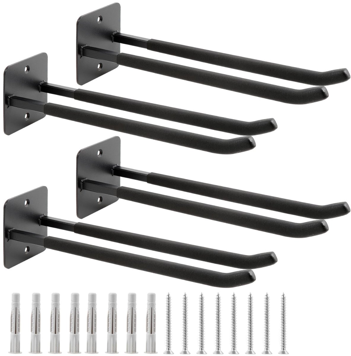 Omgoods - Garage Haken Set - 14 Inch, Heavy Duty Tool Organiser Hanger