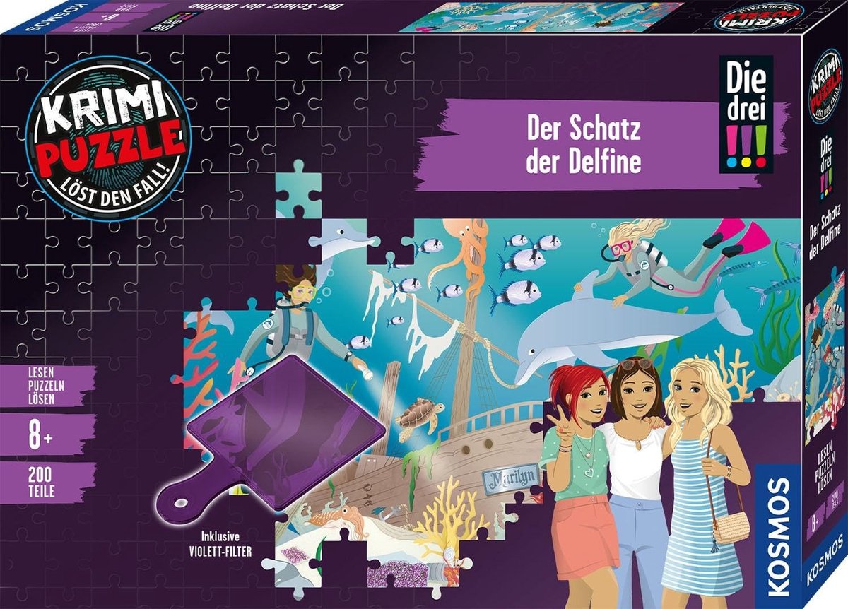 Omgoods - Krimi-Puzzle: Die drei!!! - Der Schatz der Delfine