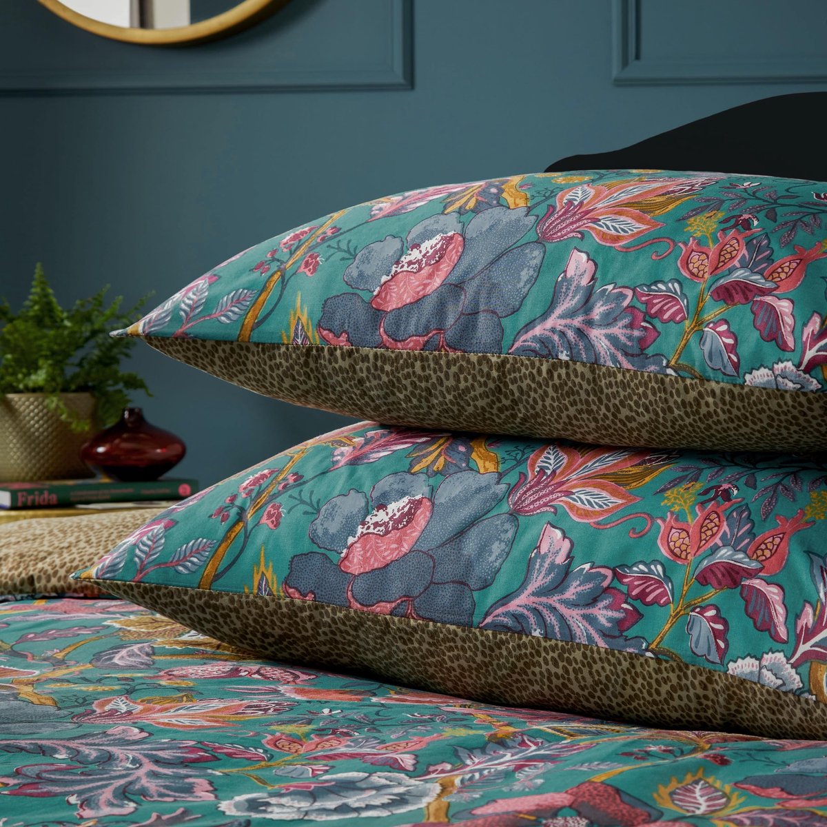 Omgoods - Tropisch Duvet Cover Set met Exotisch Bloemmotief