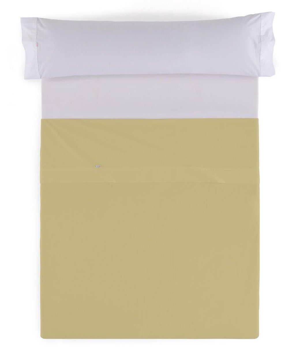 Omgoods - Fitted Sheet Lichtbruin 260 x 270 cm, Luxe Bedlakens