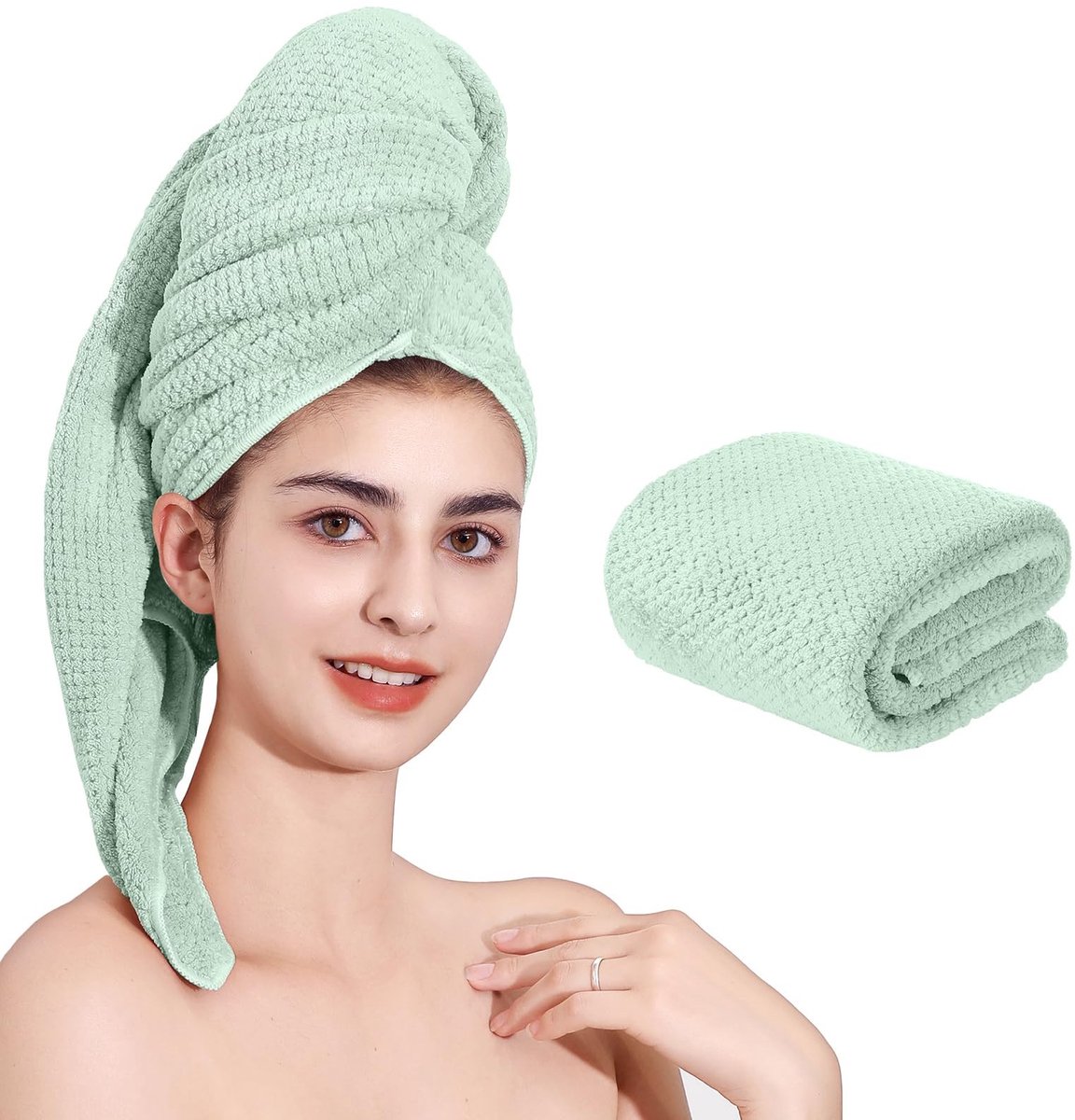 Omgoods - Sneldrogende Microvezel Haarhanddoek - Ultra Absorberend voor Alle Haartypes