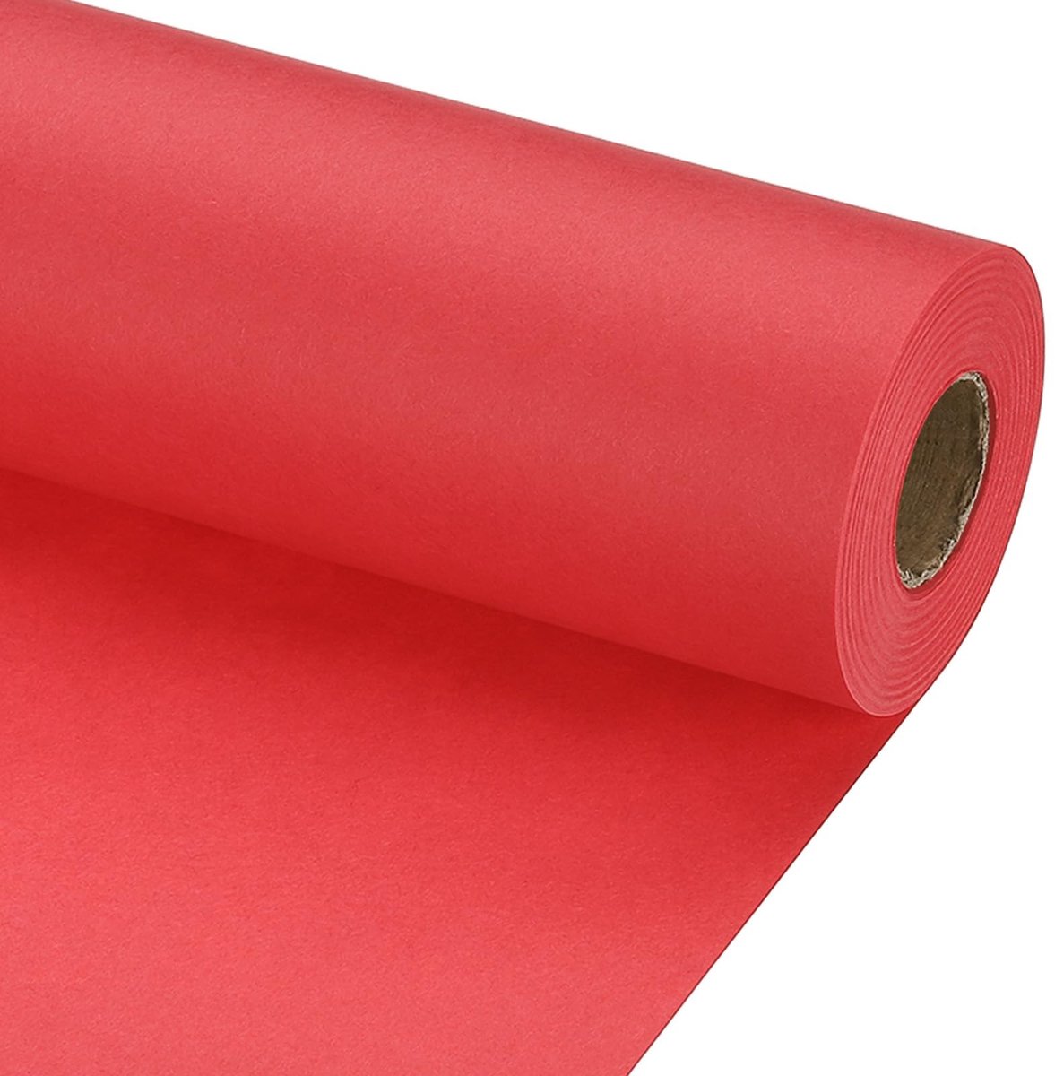 Omgoods - Kraft Inpakpapier 30.5 x 203.2 cm - Glanzend Rood voor Cadeaus