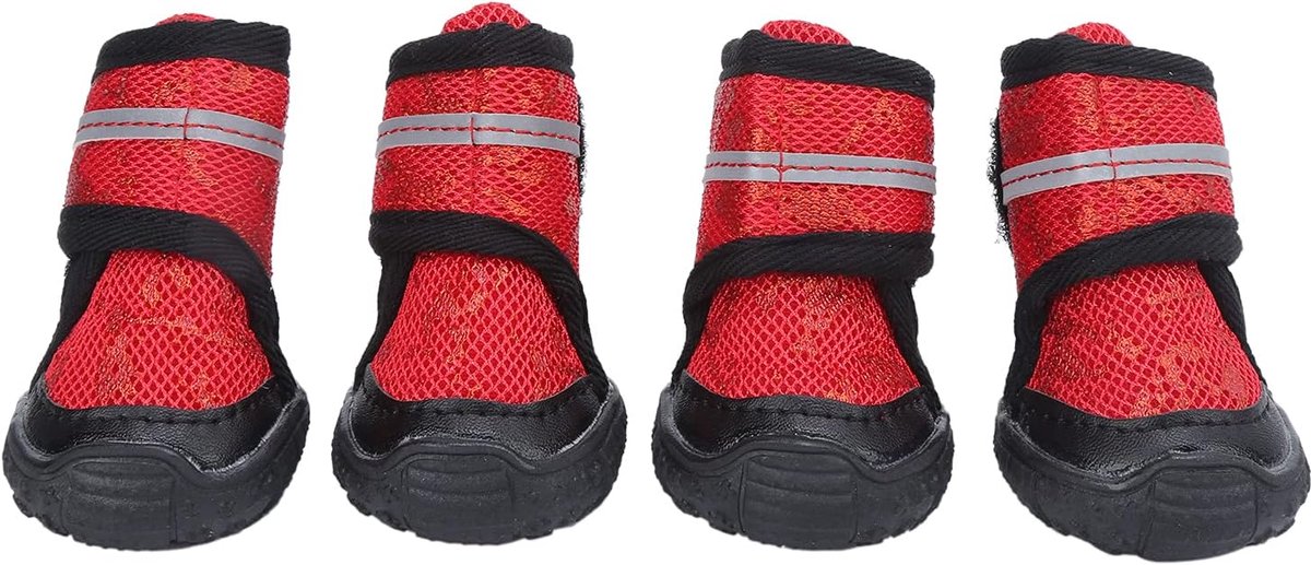 Schoenen met Veilige Kettingriemen, Zachte Elastische Inlegzolen voor Wintersneeuw, Warme Bestrating en Regen, Reflecterende Wandelschoenen voor (50 meter)