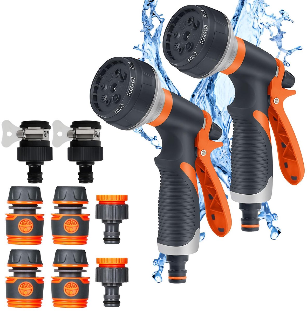 Omgoods - Set van 2 Handmatige Sprinklers met 8 Irrigatiepatronen