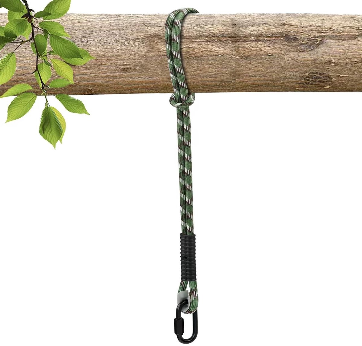 Omgoods - Schommelbevestiging Touw, 215,9 cm met Karabijnhaak voor Buiten en Binnen